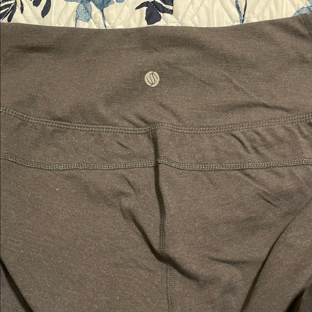 Women’s Stretchtherules Taupe Leggings Yoga Pants Athlesure Size M